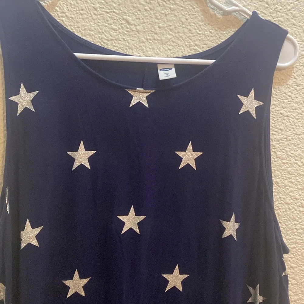 Old Navy Star print Sleeveless Top XL - Picture 2 of 4